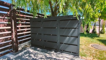 Металлическая конструкция контейнера для мусора Премиум 120-3