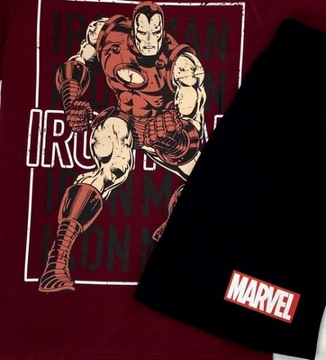 Męska piżama Avengers Iron Man Marvel T-Shirt S