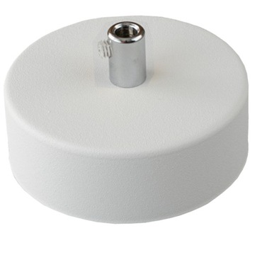 Podsufitka metalowa do lampy 1 otwór 80mm biała