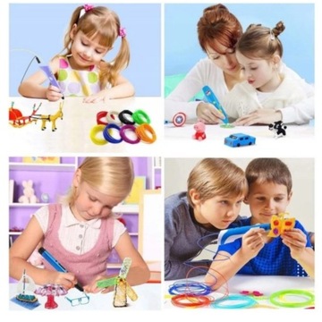 МИНИ-ПРИНТЕР 3D РУЧКА Детская 3D РУЧКА Magic + PLA НИТЬ 110 МЕТРОВ