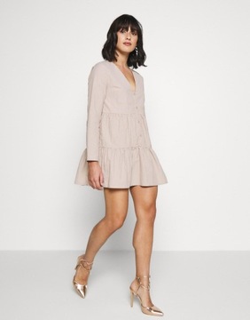 MISSGUIDED SUKIENKA BEŻOWA TRAPEZOWA 42 XL 1AAM