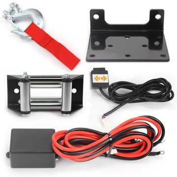 ЛЕБЕДКА ДЛЯ СТАЛЬНОГО КАНАДА QUAD 12 В, 4000 фунтов