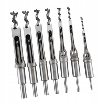 Квадратные насадки Стамески для долбления дерева 5 шт.