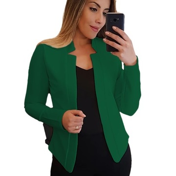 ELEGANCKA MODNY MARYNARKA ŻAKIET WŁOSKA KOLORY,4XL