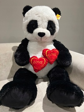 DUŻY WIELKI PLUSZOWY MIŚ PANDA GIGANT 80CM