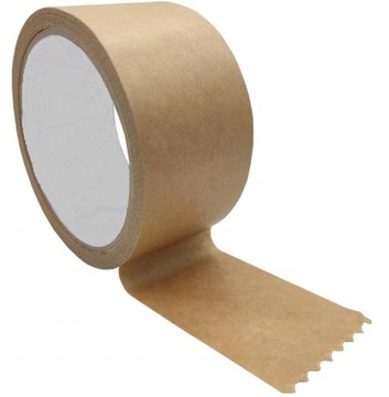 TAŚMA KLEJĄCA SAMOPRZYLEPNA PAPIEROWA EKO ECO BRĄZOWA EKOLOGICZNA