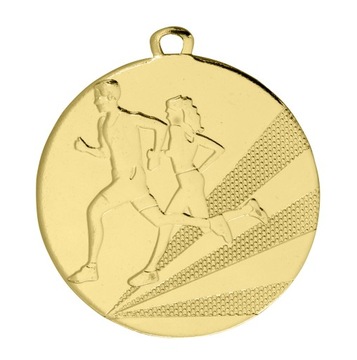 Medal kolor złoty BIEGI 50mm +wstążka