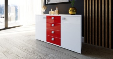 КОМОД ELEGANT CLASSIC II ВЫСОКИЙ ГЛЯНЕЦ 120 СМ