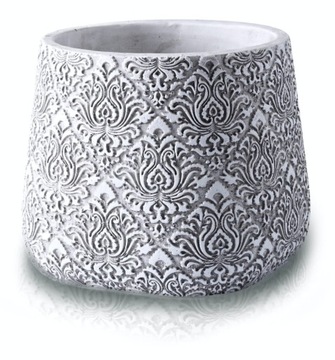 Doniczka osłonka ceramiczna BETON GLAMOUR ETNO