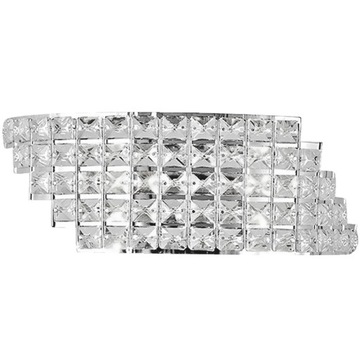 LAMPA ŚCIENNA KINKIET GLAMOUR KRYSZTAŁOWA CHROM