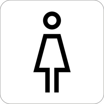 TABLICZKA Aluminium Piktogram - Toaleta Damska WC