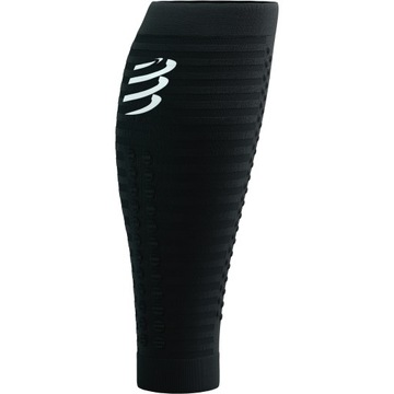 Opaski Kompresyjne na Łydki Lekkie COMPRESSPORT R2 AERO Czarne/Białe T1