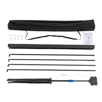 100-дюймовый проекционный экран 4K HD с соотношением сторон 16:9 и штативом