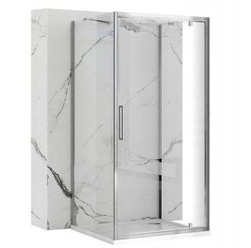 Душевая кабина RAPID SWING 90x100 хром настенная Rea