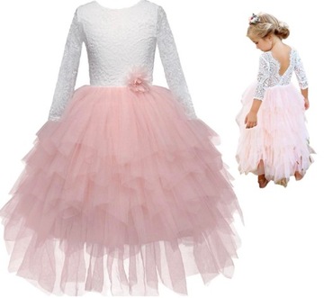 Платье причастия для причастия свадьба Элегантная формальная для девушки 140