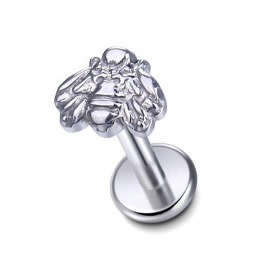 10Pcs/lot Titanium Labret Piercing Tragus Stud Earring Internal Thread