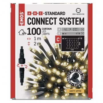 Елочные гирлянды комбинированные Standard 100LED теплые