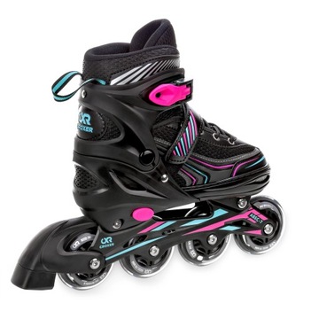 Роликовые коньки Роликовые коньки Регулируемые 4 в 1 Croxer Optima Mint/Pink 31-34 Abec7