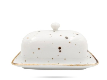 Maselnica z porcelany 17 cm Cottage White BOGUCICE