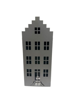 СВЕТОДИОДНЫЙ ФОНАРЬ СВЕЧИ GARDEN HOUSE 35 СМ АНТРАЦИТОВЫЙ СТАЛЬНОЙ ФОНАРЬ