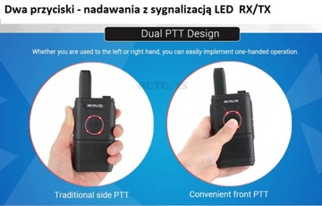 Радиостанции PMR Retevis RT618U 2xPTT для гидов