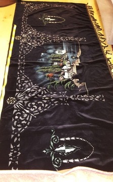 KILIM AKSAMIT Z PRZEDSTAWIENIAMI KRAJOBRAZOWYMI