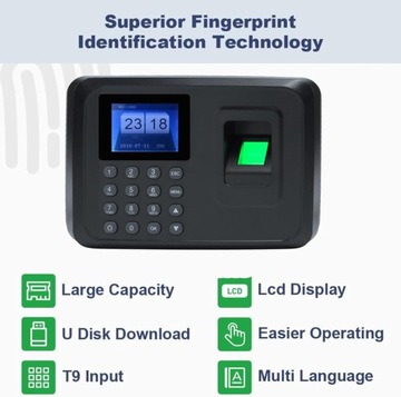 Часы работы считывателя отпечатков пальцев для сотрудников Бисофиса