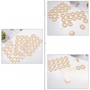 NAKLEJKI Z KUKURYDZY LATEKSOWEJ, PODUSZKI Z PIANKI