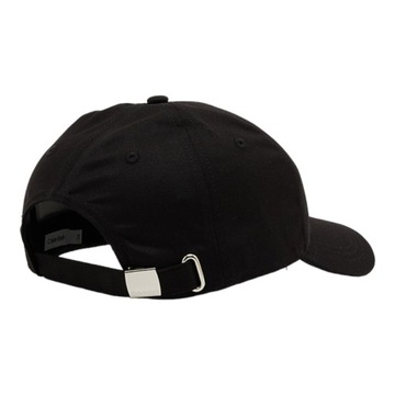 CALVIN KLEIN CZAPKA Z DASZKIEM CK COTTON CAP CZARNA