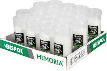 Wkłady parafinowe 20szt. do 50h 13,5cm śr 6cm PL
