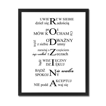 Obraz Plakat z napisami Rodzina Dom Miłość 50x70