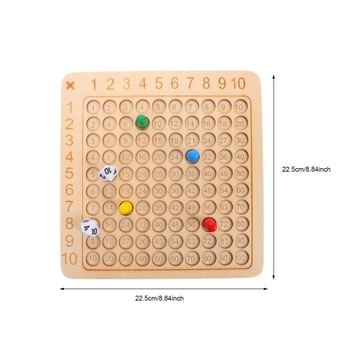 Доска для умножения для детей - деревянная развивающая игрушка.