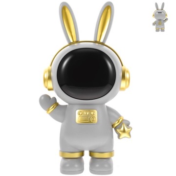 SPACE KRÓLIK PIGGY BANK MONETY DECOR DZIECKO