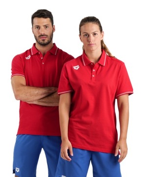 Koszulka Arena Team Poloshirt Solid Cotton RED M