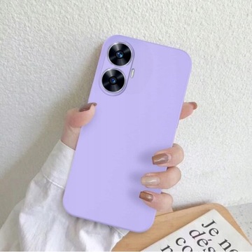 ЧЕХОЛ ДЛЯ REALME C55 СИЛИКОНОВЫЙ ЦВЕТ МЯГКИЙ ЧЕХОЛ + СТЕКЛО