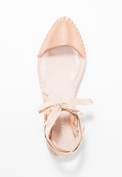 Espadryle damskie wiązane rose gold Glamorous 38