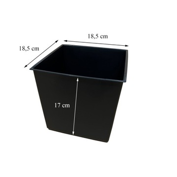 Kwietnik metalowy na kwiaty stojący loft skrzynka 70 cm + wkład plastikowy