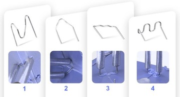 ПЛАСТИКОВЫЙ СКОБ СВАРОЧНЫЙ МАШИНА + Скобы 4 типа + Нож