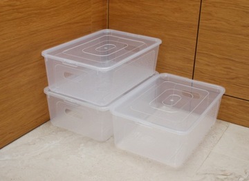 4x КОРОБКА-ОРГАНИЗАТОР ДЛЯ ОБУВИ С КРЫШКОЙ