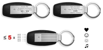 Металлический кожаный брелок AUDI A3 A8 Q7 другое ГРАВИРОВКА [JG1]