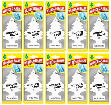 WUNDER BAUM choinka ARCTIC WHITE BIAŁA drzewko x10 zapach do samochodu