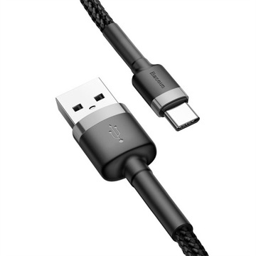 КАБЕЛЬ BASEUS ДЛИННЫЙ ЗАРЯДНЫЙ КАБЕЛЬ ТИПА-C USB-C БЫСТРАЯ ЗАРЯДКА 3.0 2А 2М