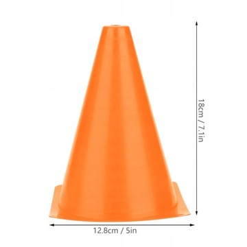 6 шт.. Футбольный тренировочный конус диаметром 18 см.