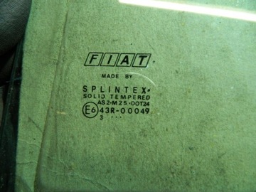 SKLO (OKNO) DVEŘE FIAT IDEA 2003R. LEVÝ ZADNÍ