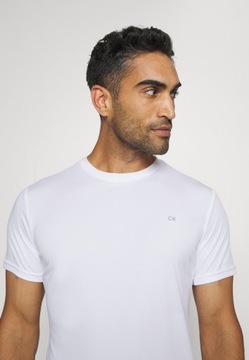 T-shirt biały, golf, Calvin Klein S