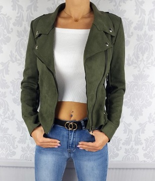 #КУРТКА-РАДИАТОР ЖЕНСКАЯ ЗАМШЕВАЯ - МОЛНИИ - ZARKA