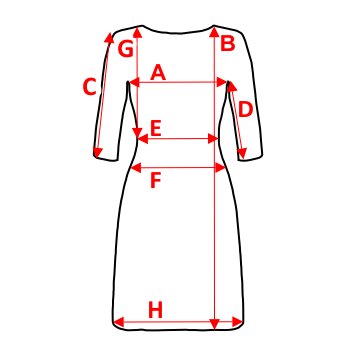 M2754 ELEGANTNÉ CERUZKOVÉ MIDI ŠATY S 3/4 RUKÁVOM DOROTHY PERKINS 38