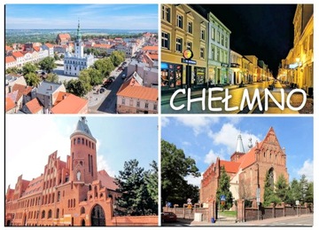 Magnes na lodówkę pamiątka z Chełmna magnesy Chełmno regionalne CH1