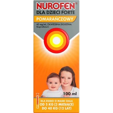 Nurofen Forte pomarańczowy - zawiesina 100 ml