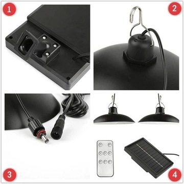 2x ЛЮСТРА СОЛНЕЧНАЯ СВЕТОДИОДНАЯ САДОВАЯ ЛАМПА
